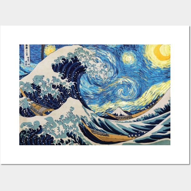 The Great Wave Wall Art by hotzelda